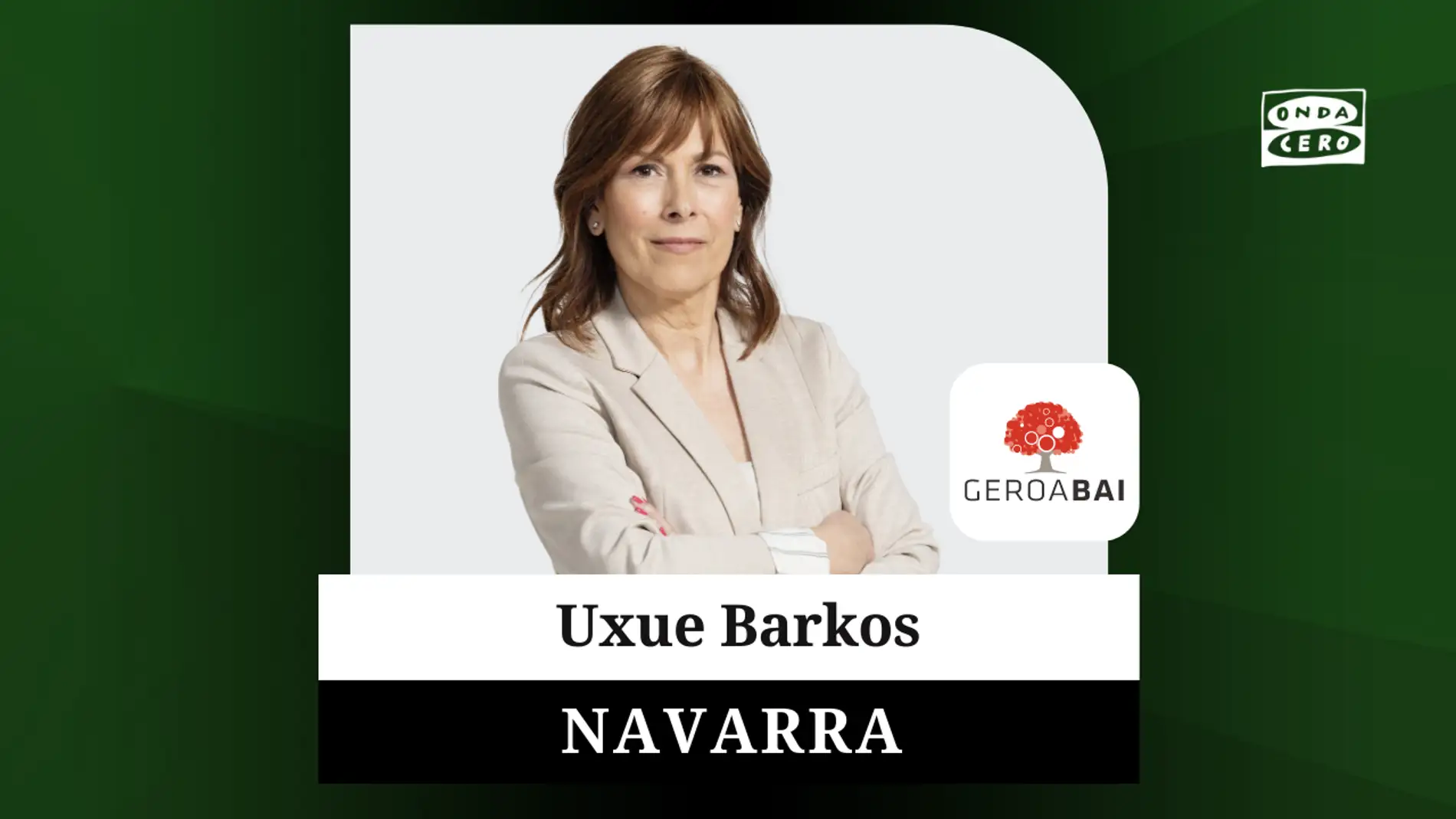 Uxue Barkos, candidata de Geroa Bai al Gobierno de Navarra