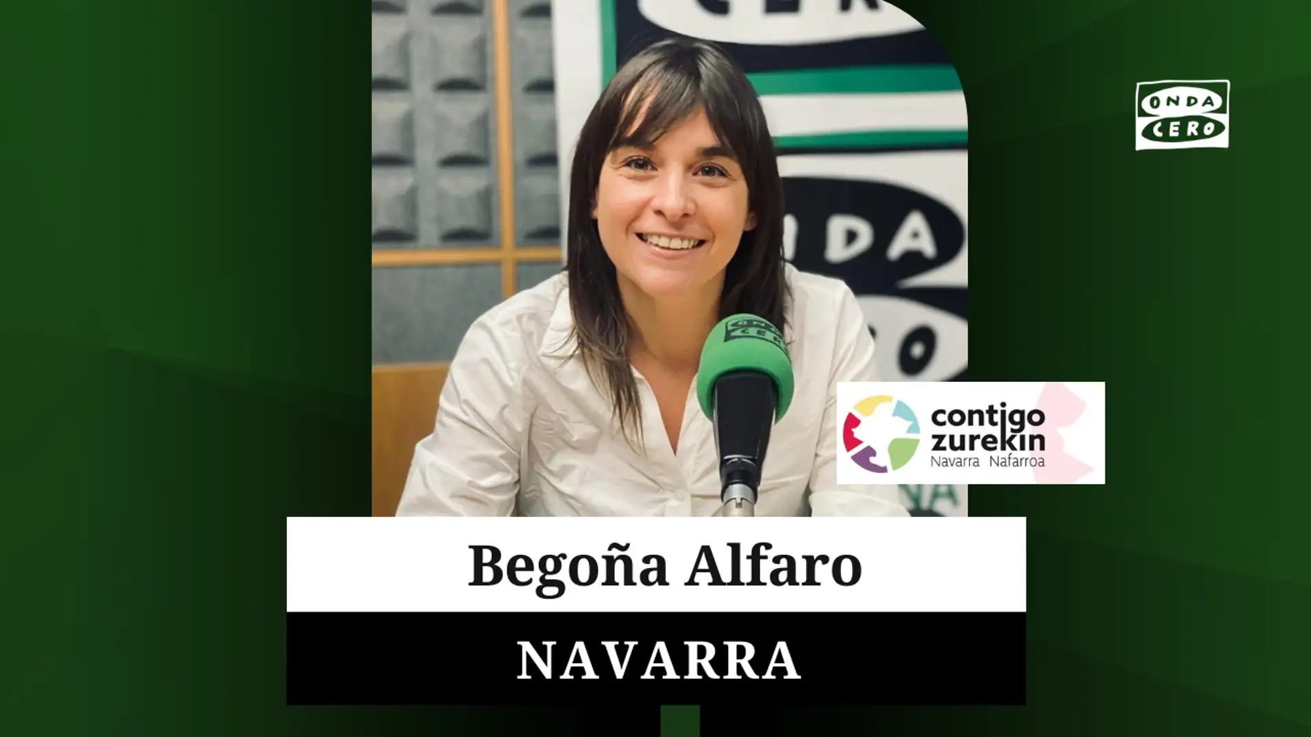 Begoña Alfaro, candidata de Contigo Navarra- Zurekin Nafarroa al Gobierno de Navarra