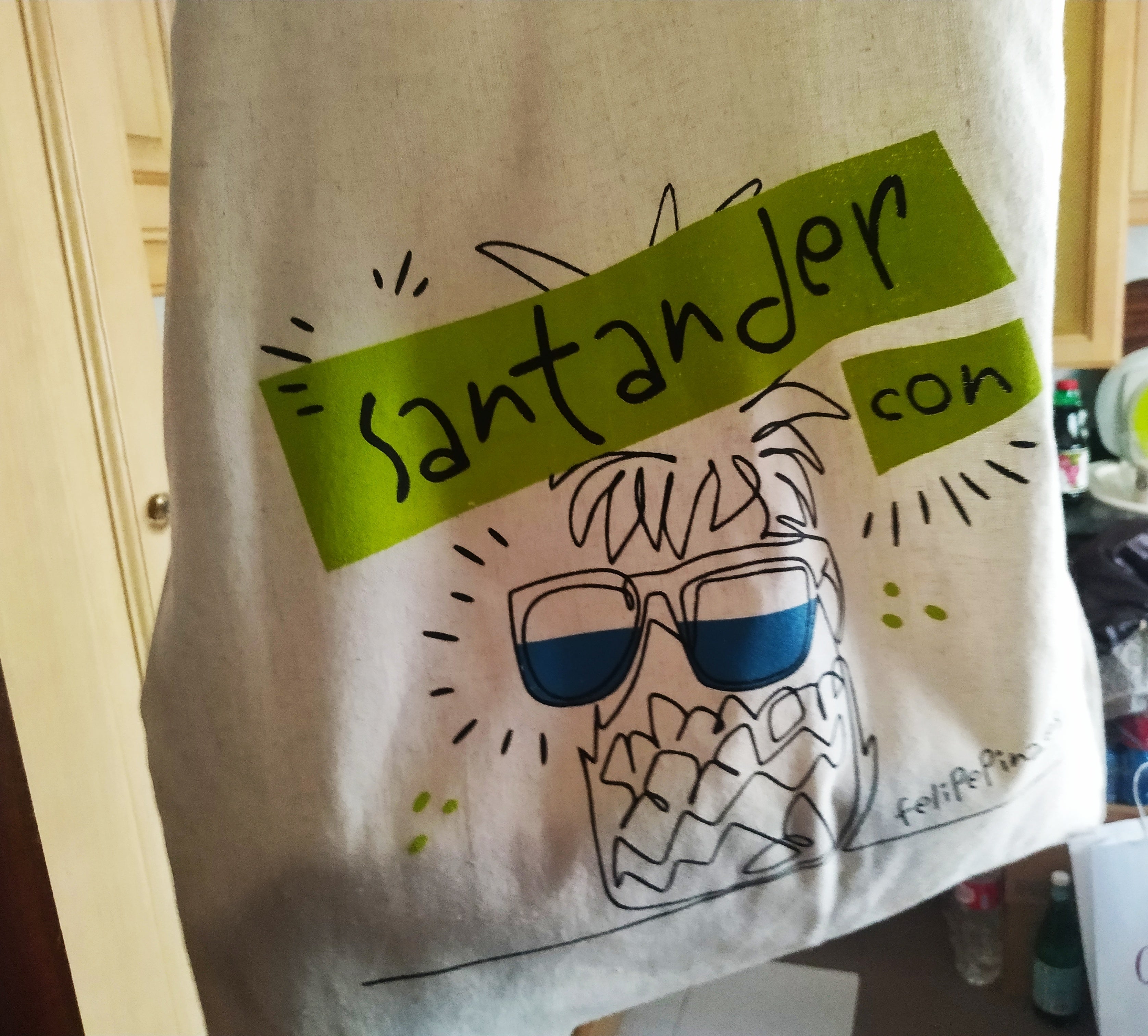 La bolsa que Felipe Piña, candidato del PRC a la alcaldía de Santander, regala en campaña electoral La bolsa que Felipe Piña, candidato del PRC a la alcaldía de Santander, regala en campaña electoral