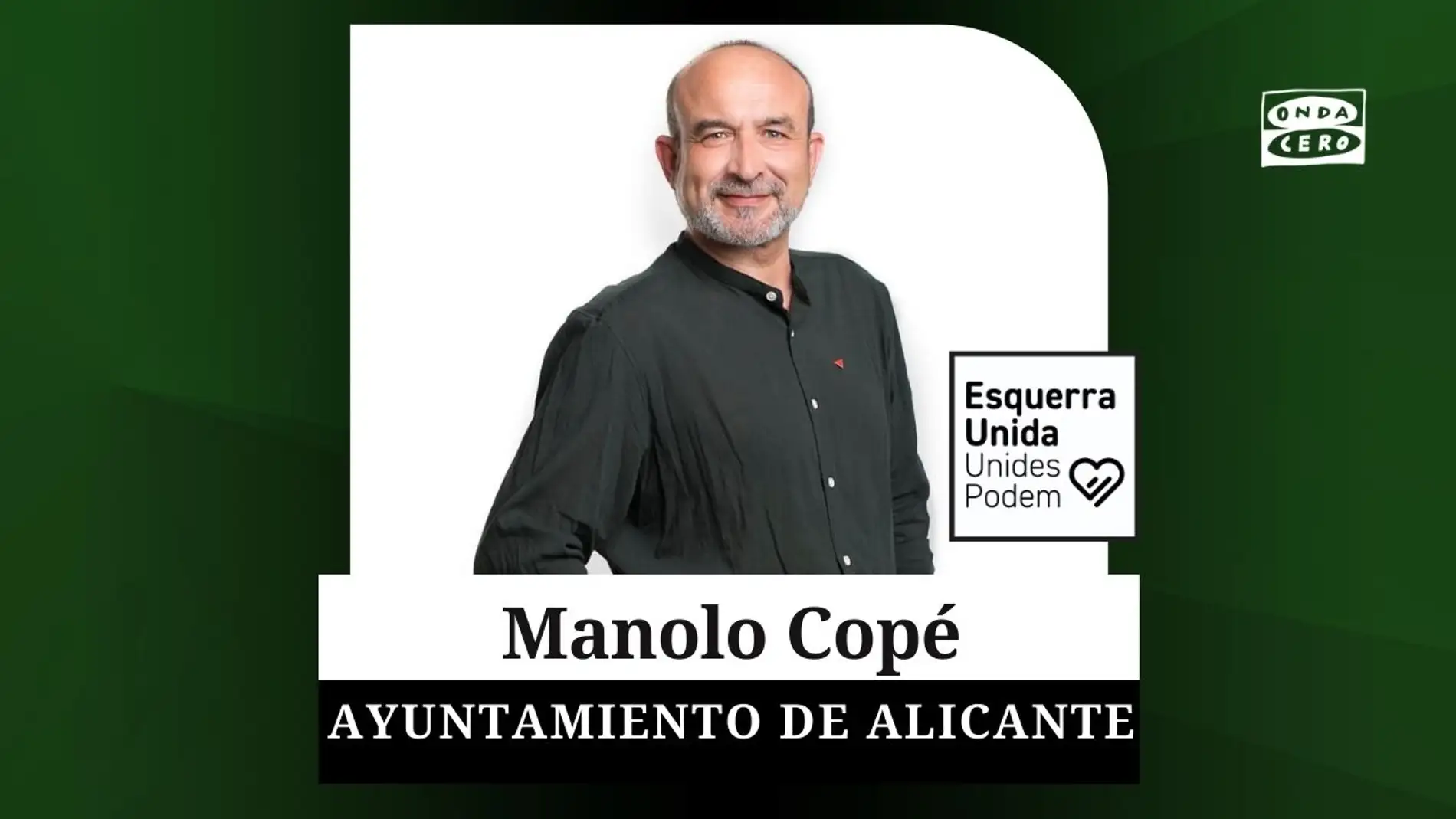Quién es Manolo Copé el candidato de Unides per Alacant al Ayuntamiento de Alicante