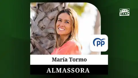 Candidata del Partido Popular, María Tormo. Candidata del Partido Popular, María Tormo.