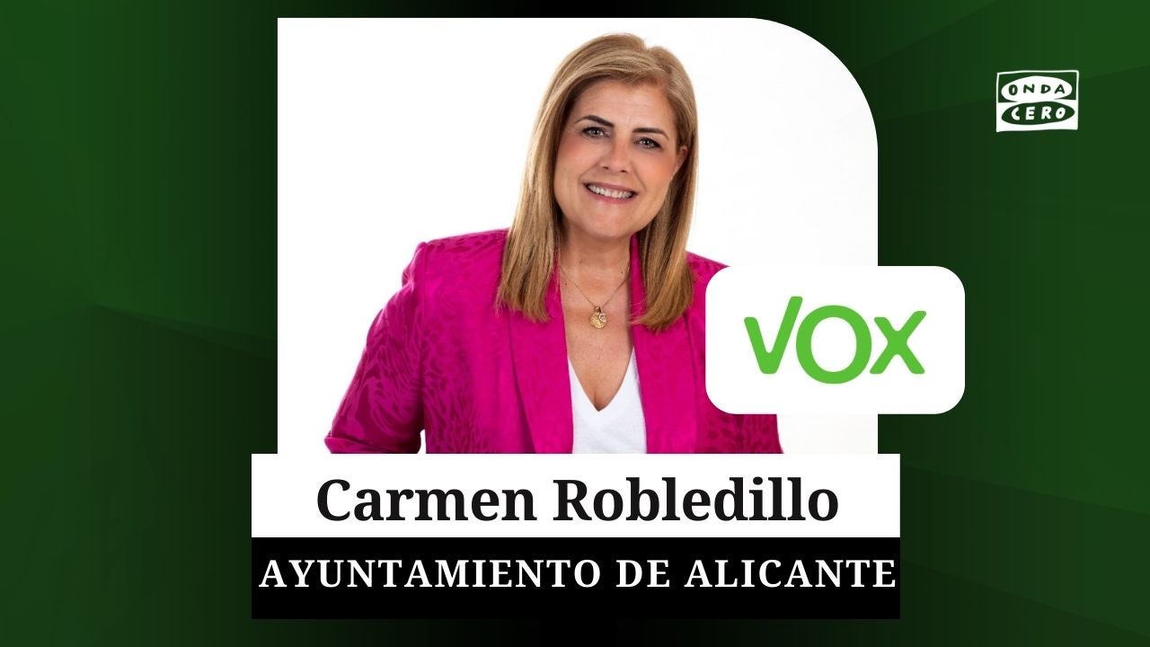 Carmen Robledillo, candidata de Vox, "aumenta las emisiones" de su campaña para trasformar Alicante Carmen Robledillo, candidata de Vox, "aumenta las emisiones" de su campaña para trasformar Alicante