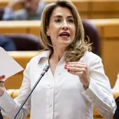La ministra Raquel Sánchez en el Senado La ministra Raquel Sánchez en el Senado