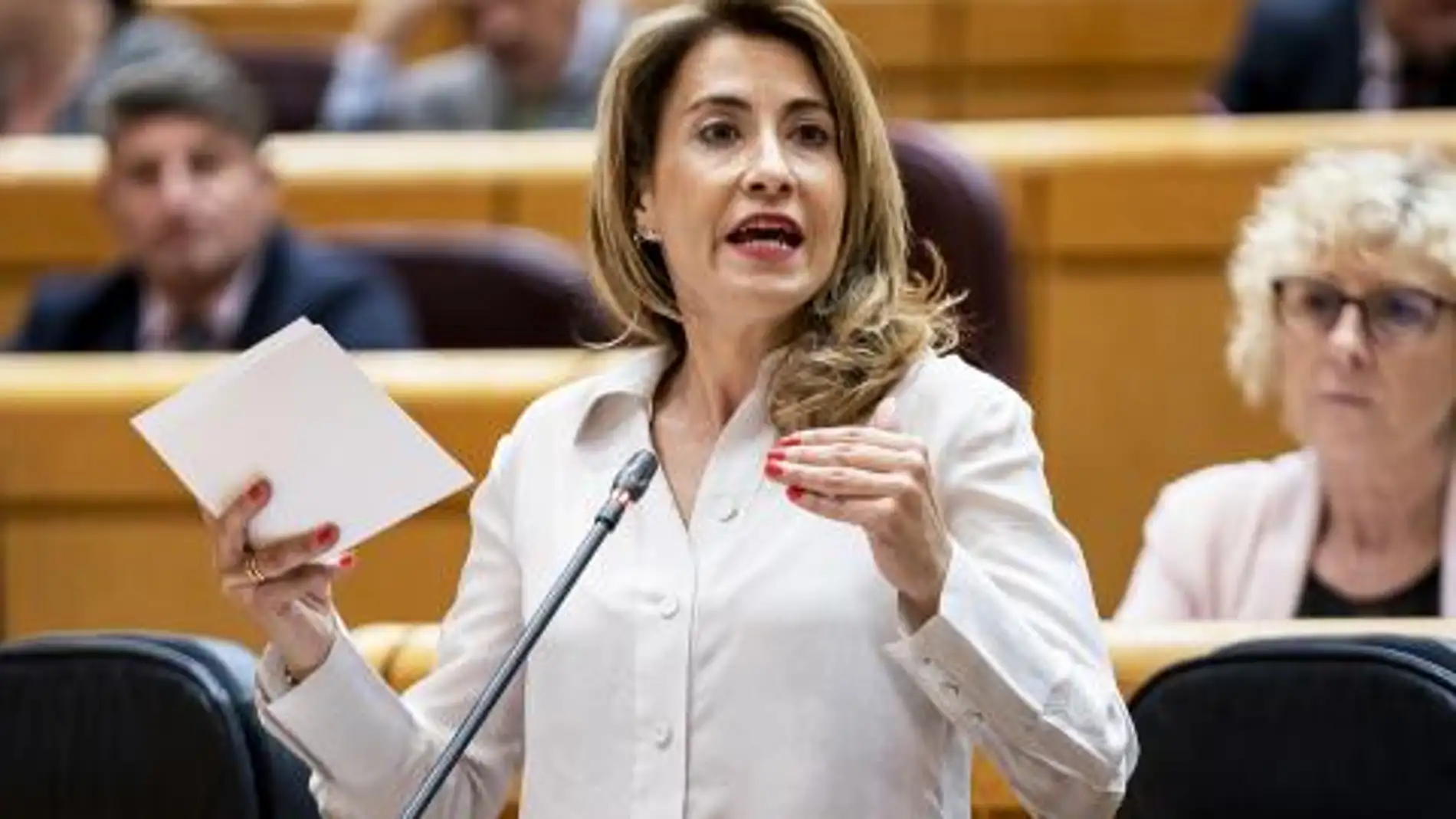 La ministra Raquel Sánchez en el Senado