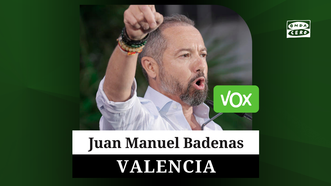 Quién es Juan Manuel Bádenas, candidato de VOX en las elecciones municipales de Valencia Quién es Juan Manuel Bádenas, candidato de VOX en las elecciones municipales de Valencia