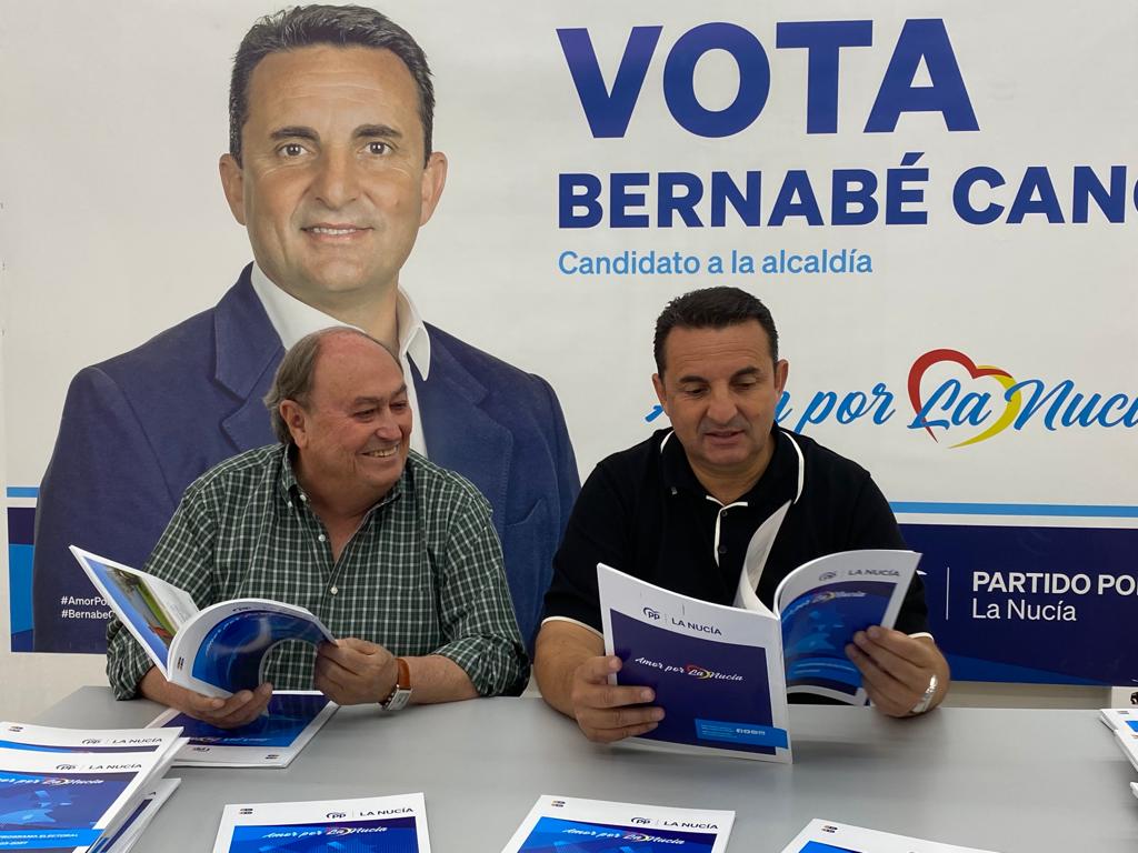 Bernabé Cano presenta 400 propuestas en su programa electoral para la alcaldía de La Nucía Bernabé Cano presenta 400 propuestas en su programa electoral para la alcaldía de La Nucía