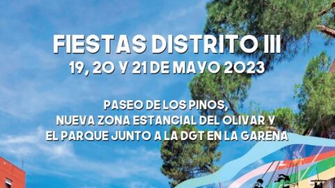 Cartel de las fiestas del Distrito III de Alcal&aacute; de Henares