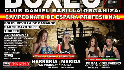 Velada boxeo femenino en Revilla de Camargo Velada boxeo femenino en Revilla de Camargo
