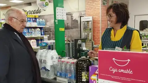 Caja Amable en el supermercado Altoaragón Caja Amable en el supermercado Altoaragón