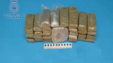 Droga incautada por la Policía Nacional Droga incautada por la Policía Nacional