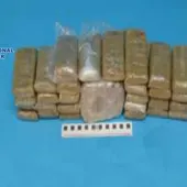 Droga incautada por la Policía Nacional Droga incautada por la Policía Nacional