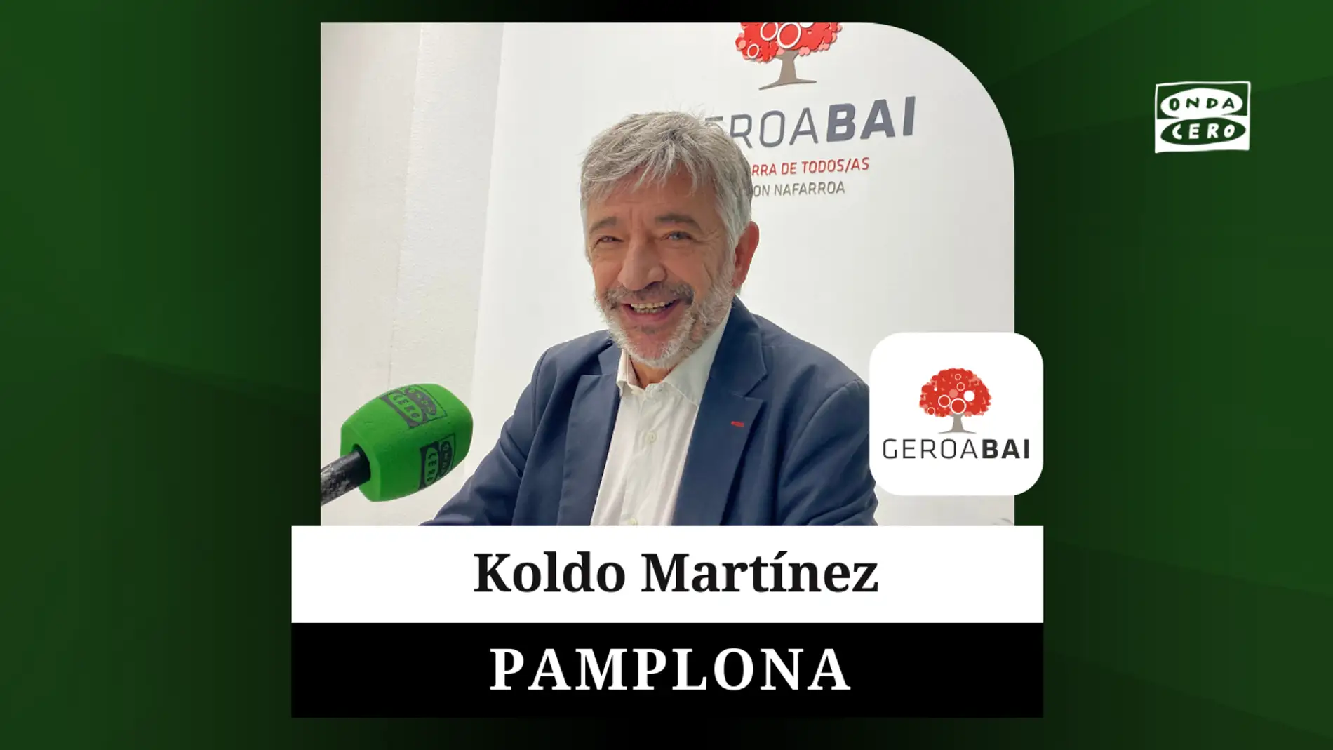 Koldo Martínez, candidato de Geroa Bai a la alcaldía de Pamplona
