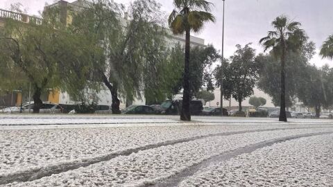 Granizada en Los Palacios