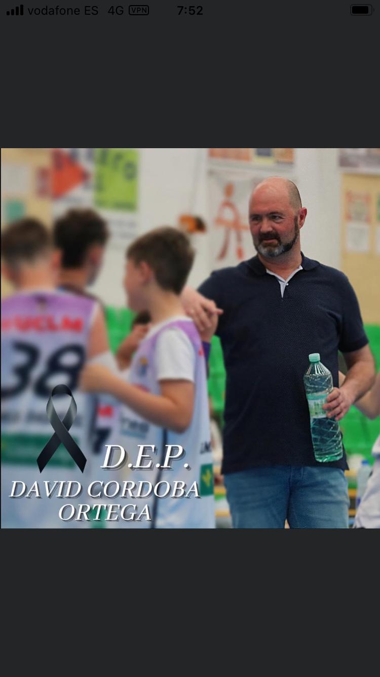 EL CB Daimiel lamenta profundamente el fallecimiento de David Córdoba EL CB Daimiel lamenta profundamente el fallecimiento de David Córdoba