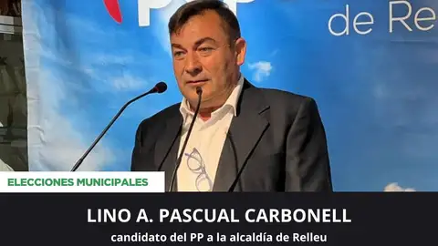 Lino A. Pascual Carbonell, candidato a la alcaldía de Relleu. Lino A. Pascual Carbonell, candidato a la alcaldía de Relleu.