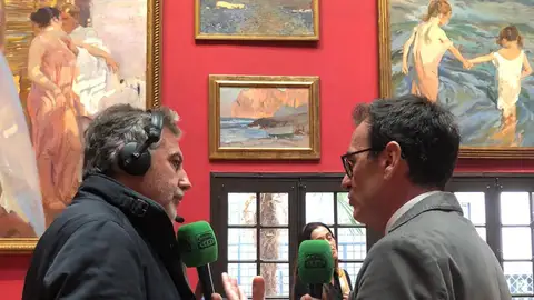 Carlos Alsina con el director del Museo Sorolla de Madrid, Enrique Varela Carlos Alsina con el director del Museo Sorolla de Madrid, Enrique Varela/ ondacero.es