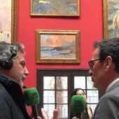 Carlos Alsina con el director del Museo Sorolla de Madrid, Enrique Varela/ ondacero.es