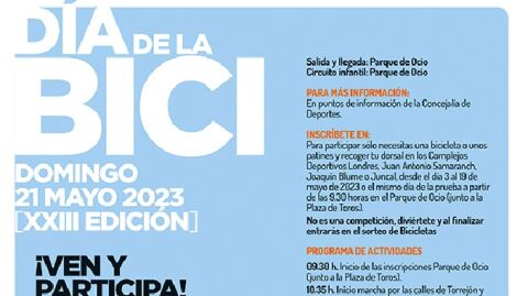 Cartel de la XXIII edici&oacute;n del D&iacute;a de la Bicicleta de Torrej&oacute;n de Ardoz