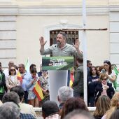 Santiago Abascal en el acto electoral de Ciudad Real