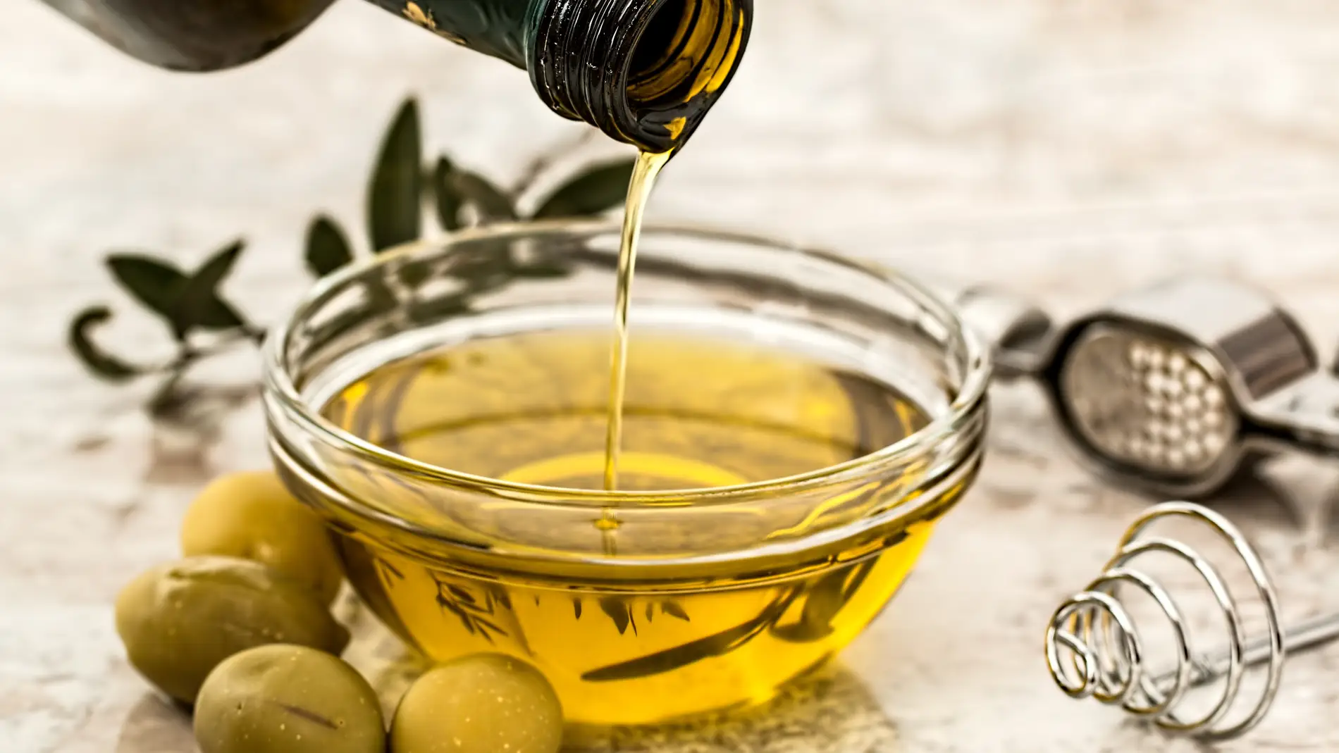 Imagen de archivo de aceite de oliva