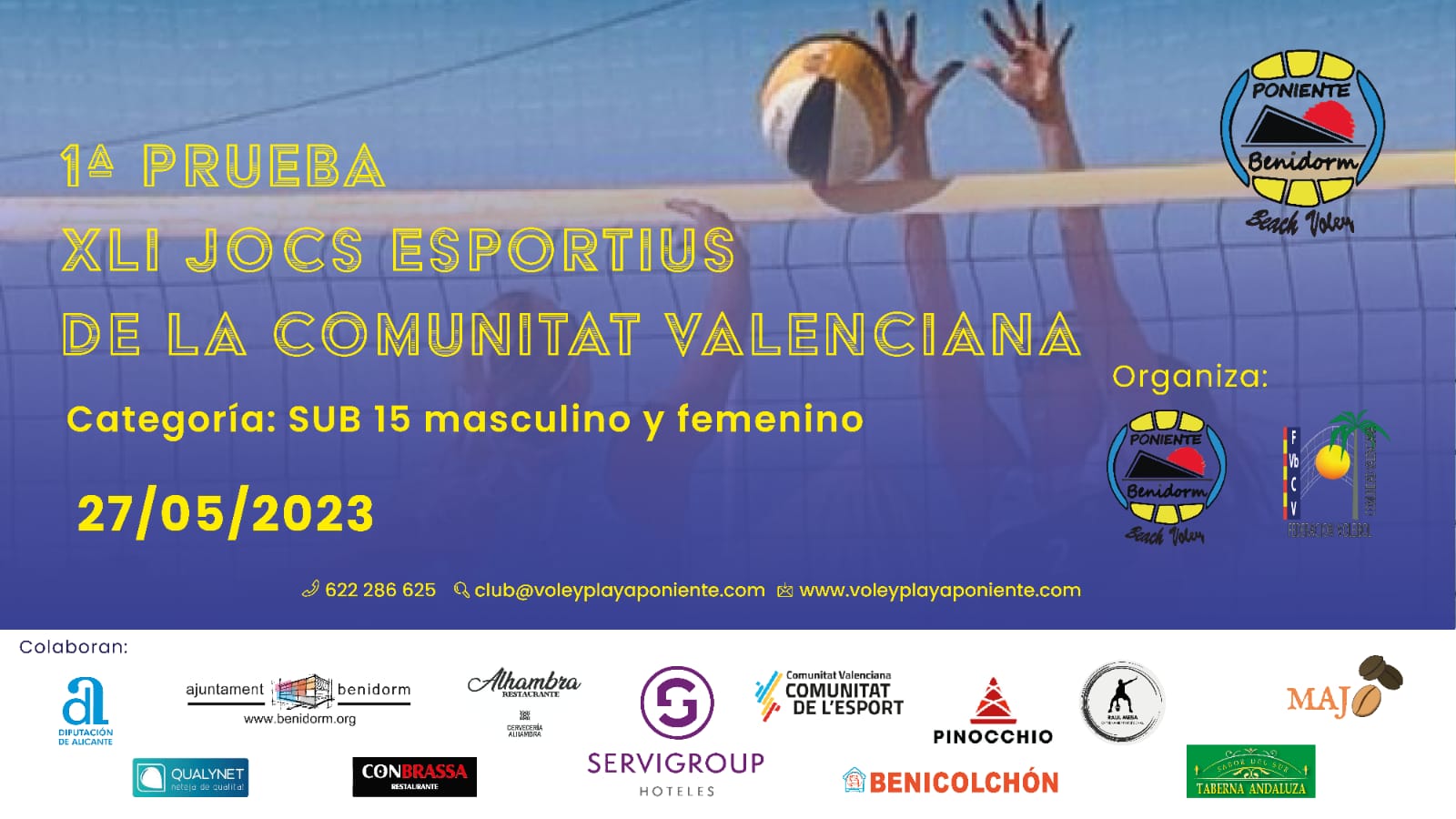 Los Jocs Esportius de La Comunitat Valenciana vuelven a la playa de Benidorm Los Jocs Esportius de La Comunitat Valenciana vuelven a la playa de Benidorm