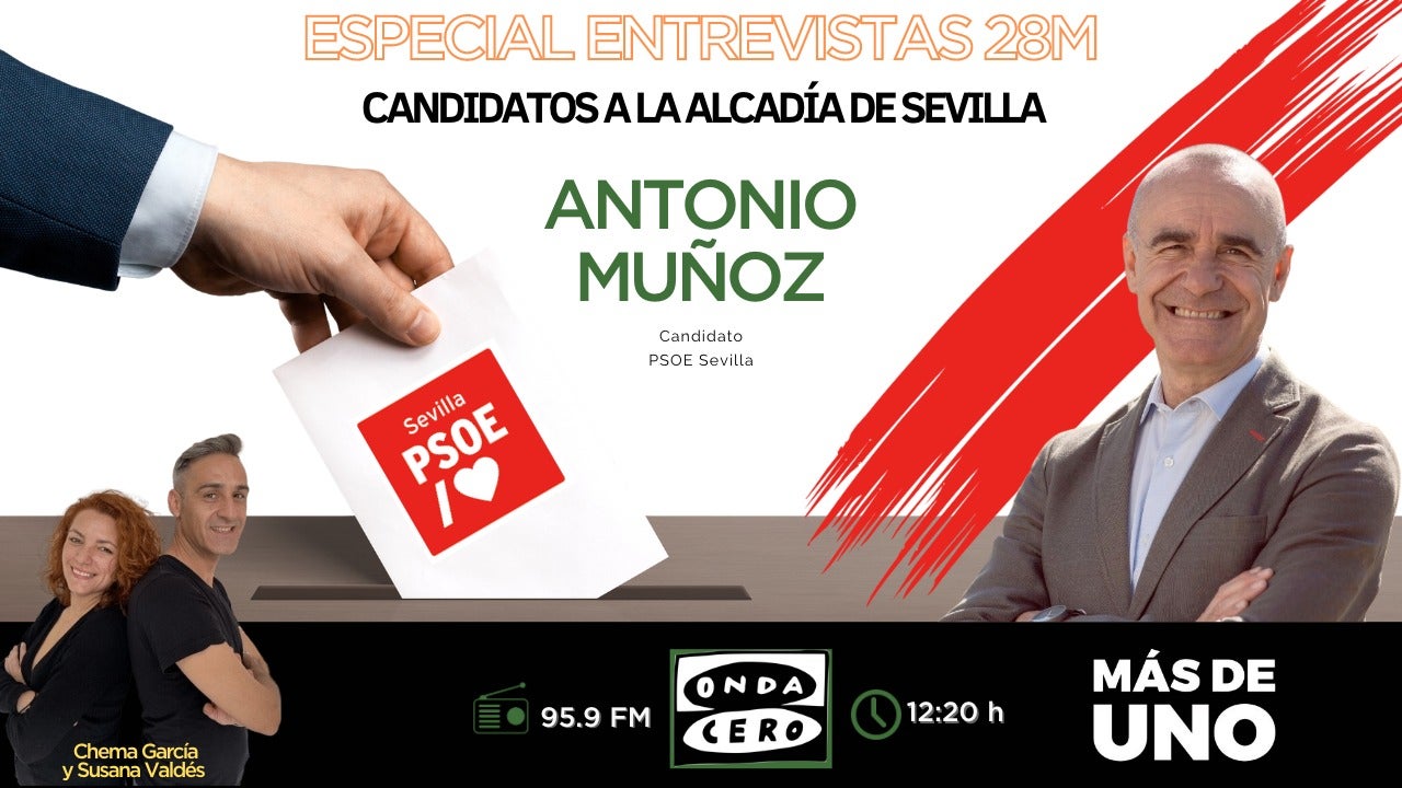 Entrevista a Antonio Muñoz, candidato por el PSOE a la alcaldía de Sevilla Entrevista a Antonio Muñoz, candidato por el PSOE a la alcaldía de Sevilla