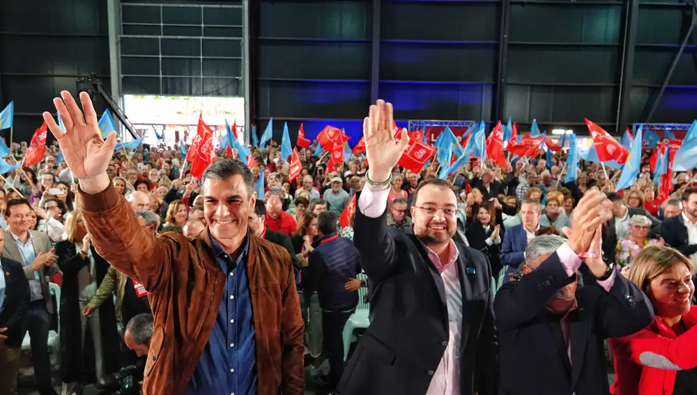 Mitin del PSOE en Gijón