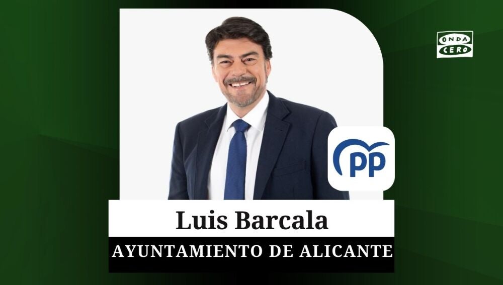 Luis Barcala, candidato del Partido Popular a la alcaldía de Alicante