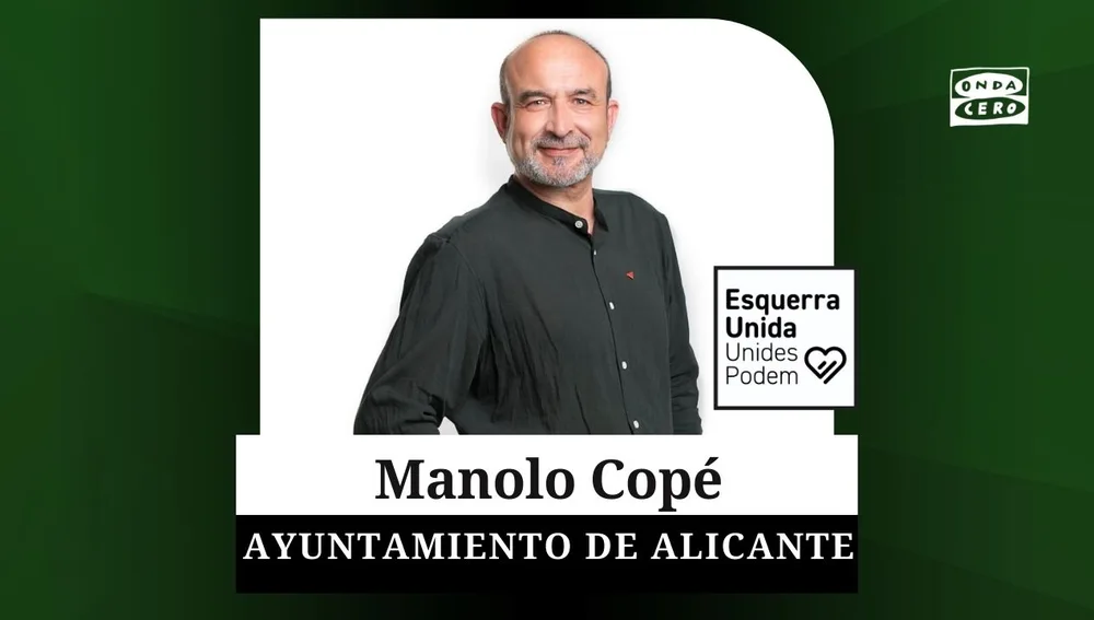 Manolo Copé, candidato de Unides per Alacant a la alcaldía. Manolo Copé, candidato de Unides per Alacant a la alcaldía.