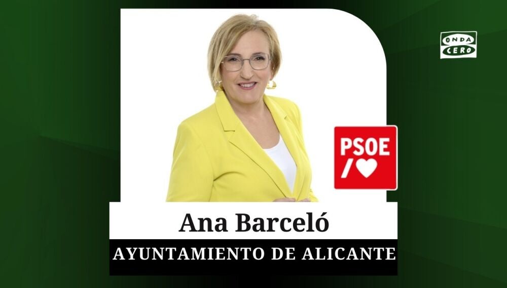 Ana Barceló, candidata socialista a la alcaldía de Alicante