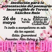 Presentación Poemario "Incorregible" de Teresa Sánchez Presentación Poemario "Incorregible" de Teresa Sánchez