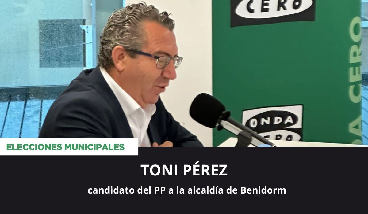 Toni Pérez, candidato a la alcaldía de Benidorm Toni Pérez, candidato a la alcaldía de Benidorm