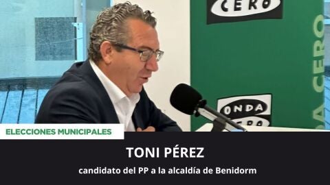 Toni P&eacute;rez, candidato a la alcald&iacute;a de Benidorm por el Partido Popular. 