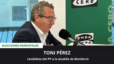 Toni Pérez, candidato a la alcaldía de Benidorm por el Partido Popular. Toni Pérez, candidato a la alcaldía de Benidorm por el Partido Popular.