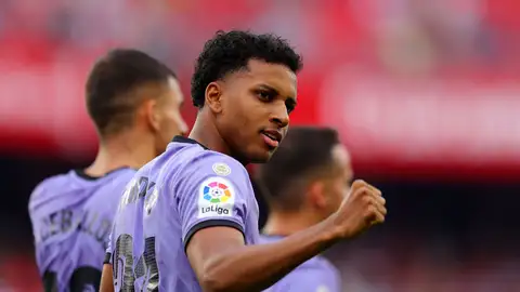 Rodrygo Rodrygo celebra uno de sus goles en el Ramón Sánchez Pizjuán