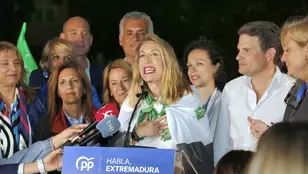 La candidata del PP a la Presidencia de la Junta de Extremadura, María Guardiola 