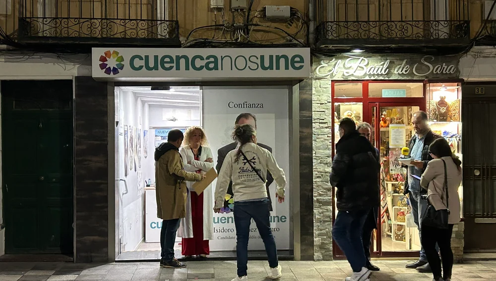 La sede de Cuenca nos Une, este domingo por la noche