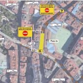 As obras de acondicionamento no centro de Ourense obrigan a modificar o tráfico desde o 5 de xuño