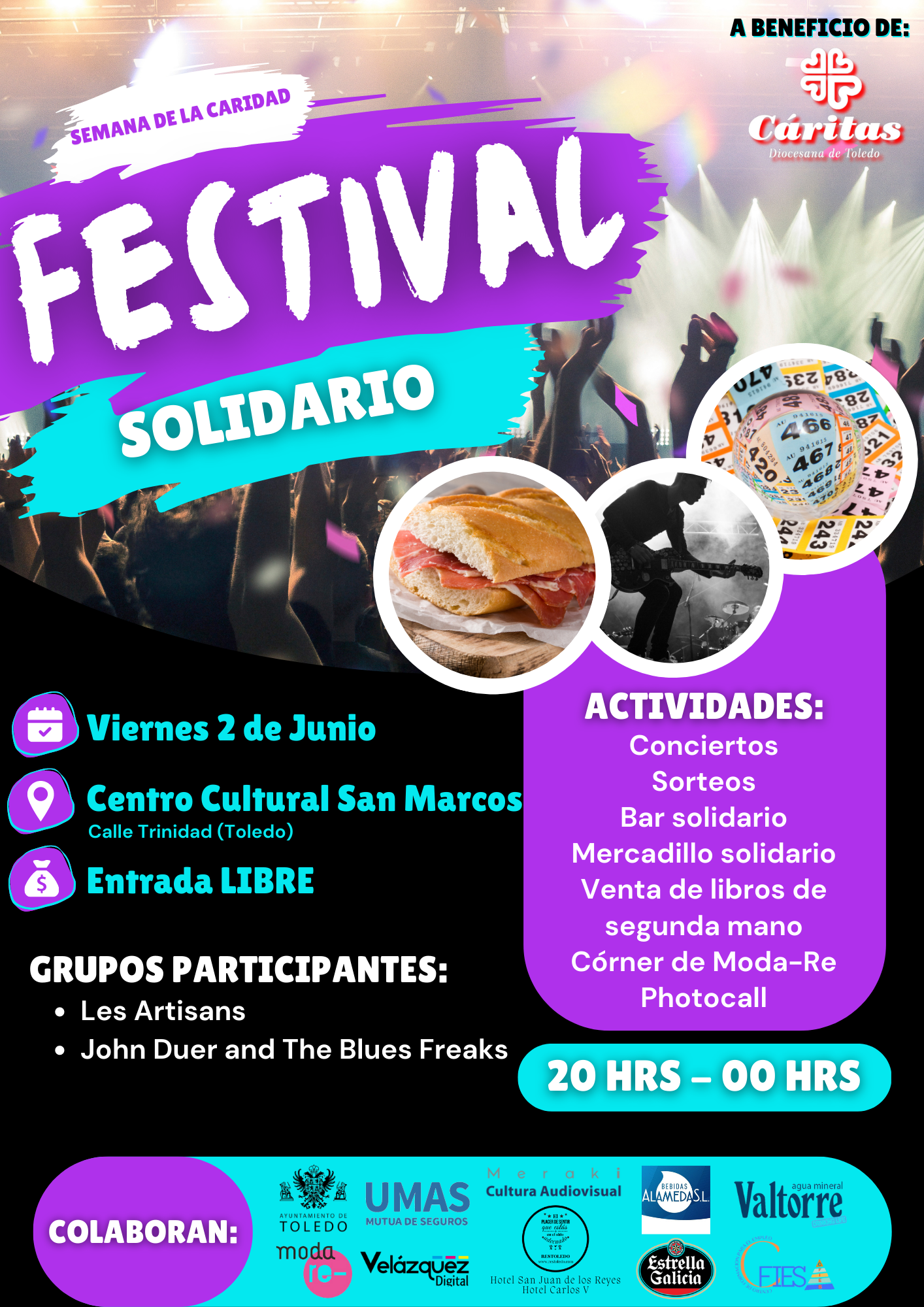 Cáritas Toledo celebra el Día de la Caridad con un Festival Solidario Cáritas Toledo celebra el Día de la Caridad con un Festival Solidario