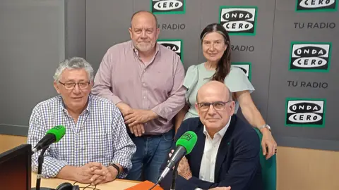 Sacramento Alvear, Fermín Crespo y Fernando Ramón con Mayte Vilaseca Sacramento Alvear, Fermín Crespo y Fernando Ramón con Mayte Vilaseca