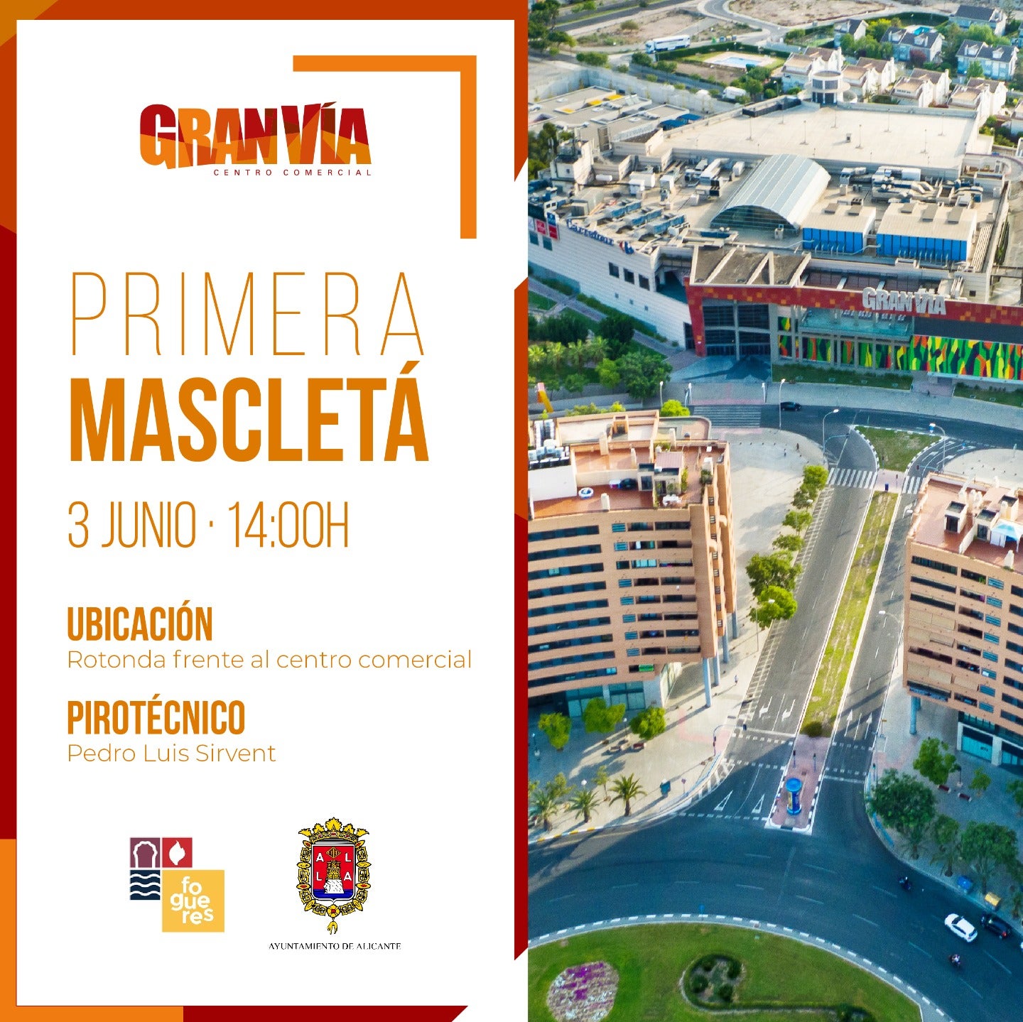Alicante acoge la primera mascletá previa a las fiestas, patrocinada por el Centro Comercial Gran Vía Alicante acoge la primera mascletá previa a las fiestas, patrocinada por el Centro Comercial Gran Vía