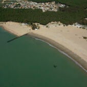 Imagen aérea de la playa de La Puntilla
