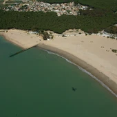 Imagen aérea de la playa de La Puntilla Imagen aérea de la playa de La Puntilla