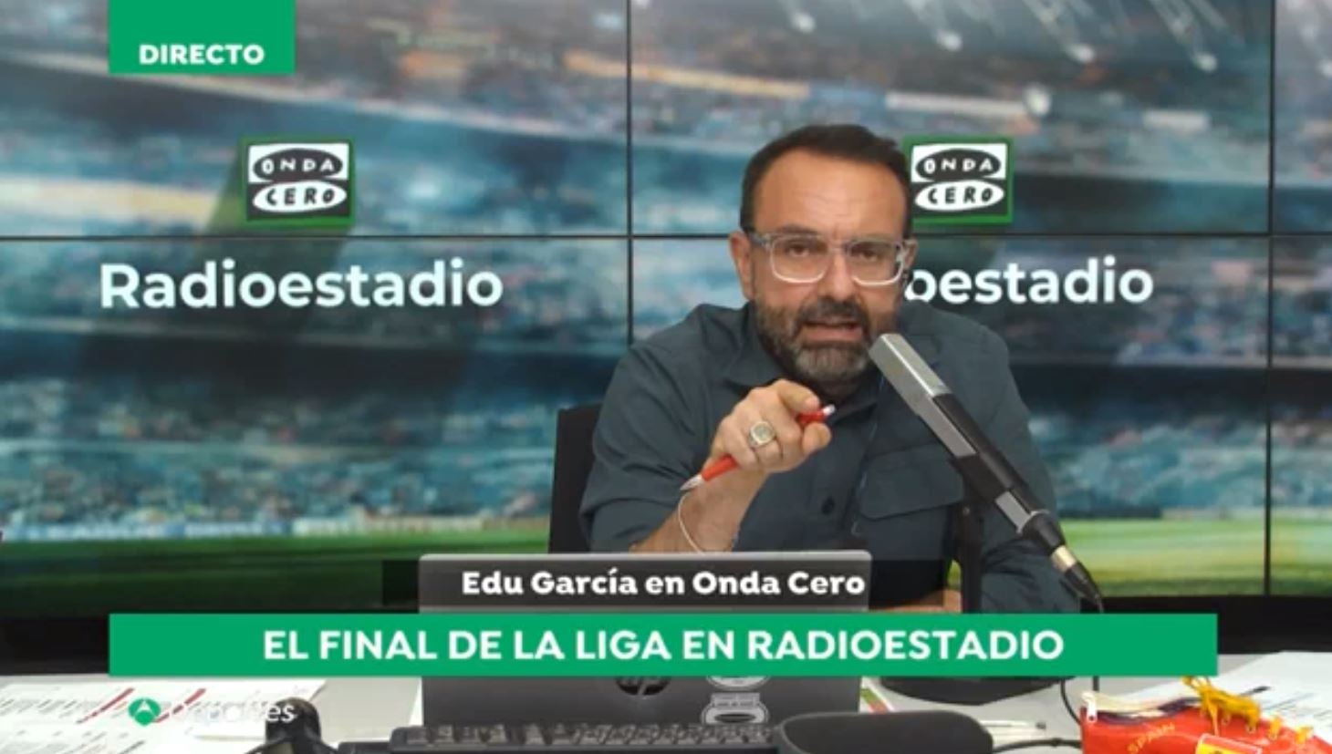 Así ha sido la conexión de Radioestadio con Antena 3 durante la última jornada de Liga Así ha sido la conexión de Radioestadio con Antena 3 durante la última jornada de Liga