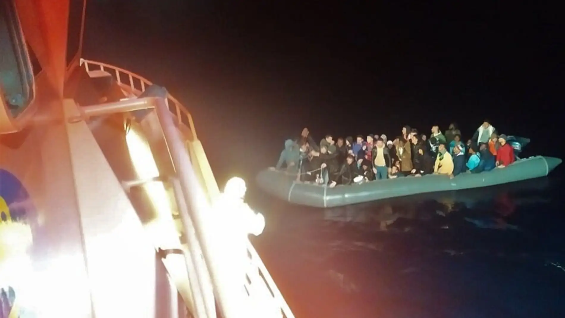 Rescate de migrantes en Lanzarote el 27 de mayo de 2023