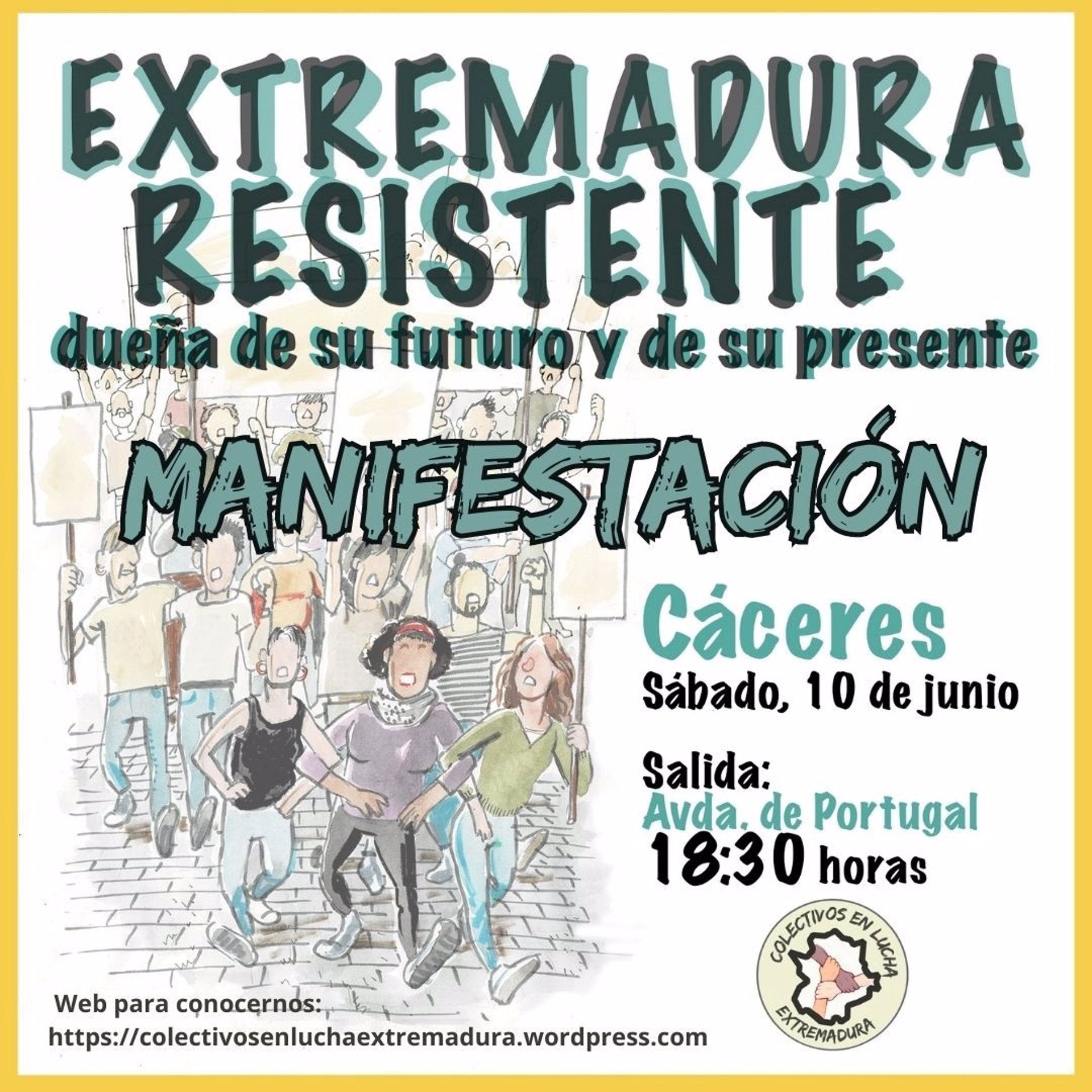 Convocada una manifestación el sábado 10 de junio en Cáceres contra políticas que hacen que Extremadura sea "tierra de sacrificio" Convocada una manifestación el sábado 10 de junio en Cáceres contra políticas que hacen que Extremadura sea "tierra de sacrificio"