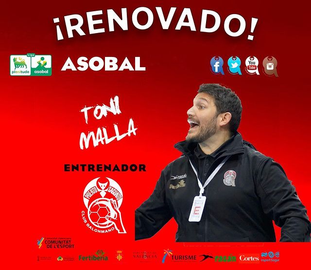 Toni Malla renueva con el Fertiberia Balonmano por dos temporadas más Toni Malla renueva con el Fertiberia Balonmano por dos temporadas más