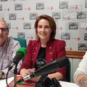 Luisa Márquez (centro), junto a sus concejales Ramón Galelgo y Ángela Notario Luisa Márquez (centro), junto a sus concejales Ramón Galelgo y Ángela Notario