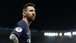 Messi durante su último partido con el PSG
