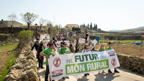 Manifestación contra las macroplantas fotovoltaicas en Castellón Manifestación contra las macroplantas fotovoltaicas en Castellón